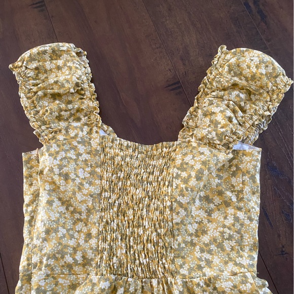 Zara Yellow Printed Mini Dress XS - Picture 8 of 14